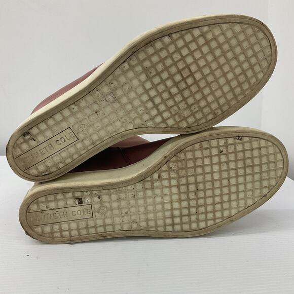 Kenneth Cole Women's Pink Leather Booties Hidden Wedge Size 9.5 - Preowned - Picture 4 of 7